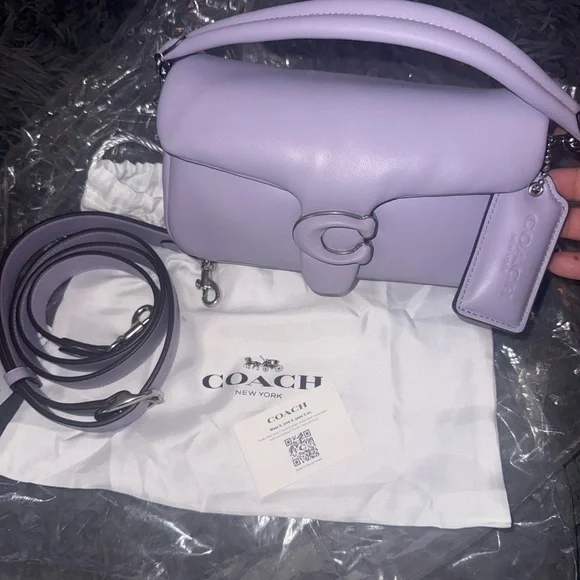 Coach Pillow Tabby 20- Lilac with Silver hardware NWOT - Picture 1 of 10